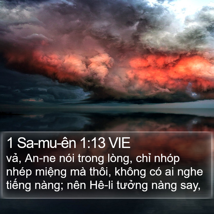 1 Sa-mu-ên 1:13 VIE Bible Study