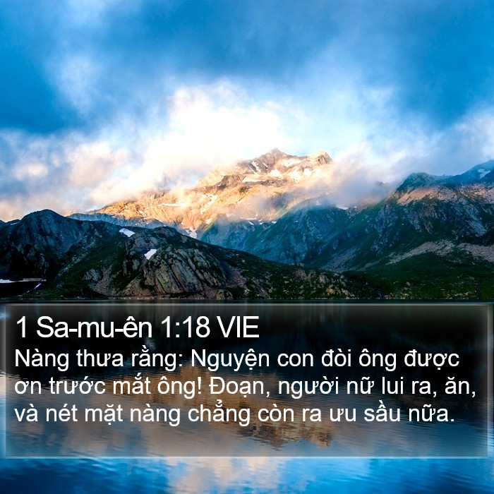 1 Sa-mu-ên 1:18 VIE Bible Study