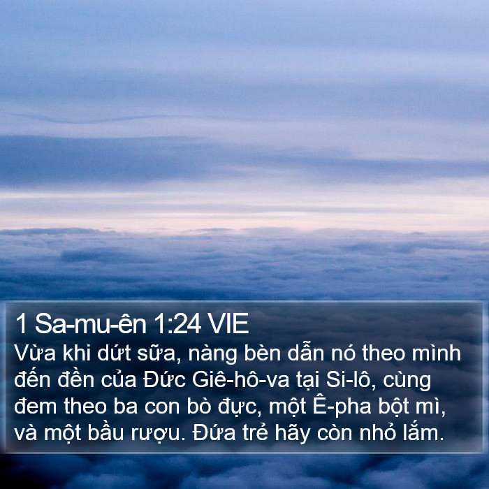 1 Sa-mu-ên 1:24 VIE Bible Study