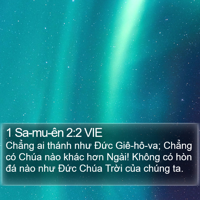 1 Sa-mu-ên 2:2 VIE Bible Study
