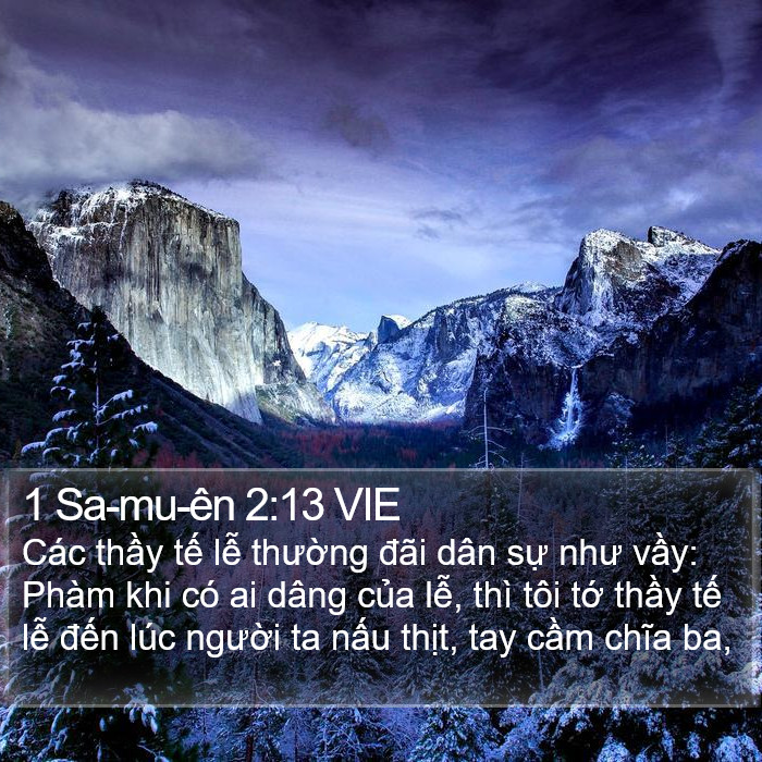 1 Sa-mu-ên 2:13 VIE Bible Study