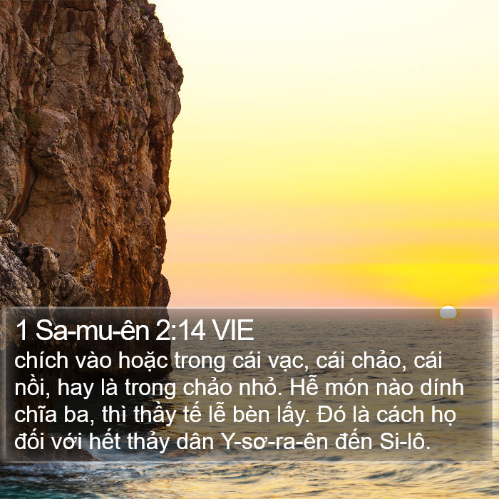 1 Sa-mu-ên 2:14 VIE Bible Study