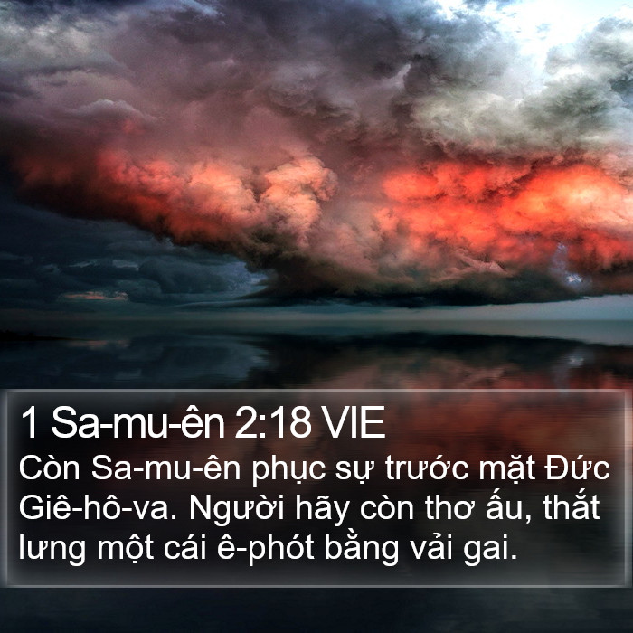 1 Sa-mu-ên 2:18 VIE Bible Study