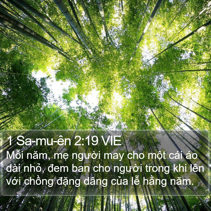 1 Sa-mu-ên 2:19 VIE Bible Study