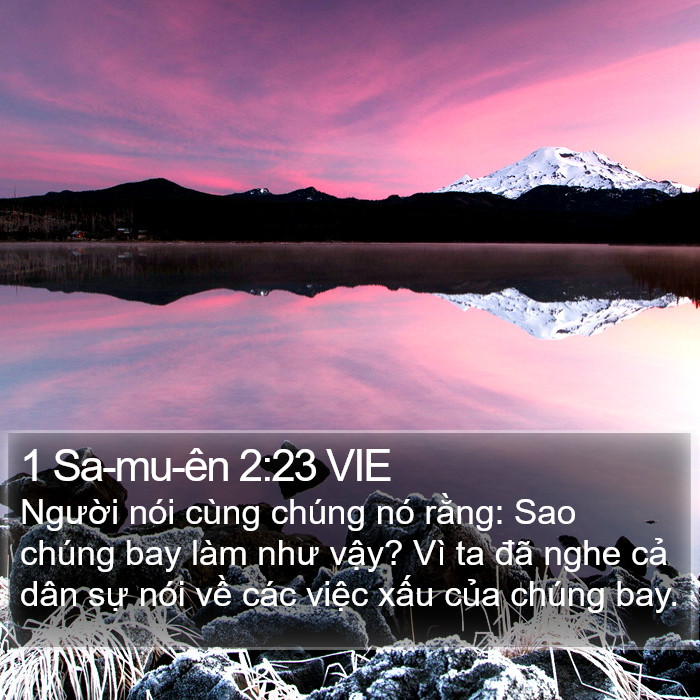 1 Sa-mu-ên 2:23 VIE Bible Study