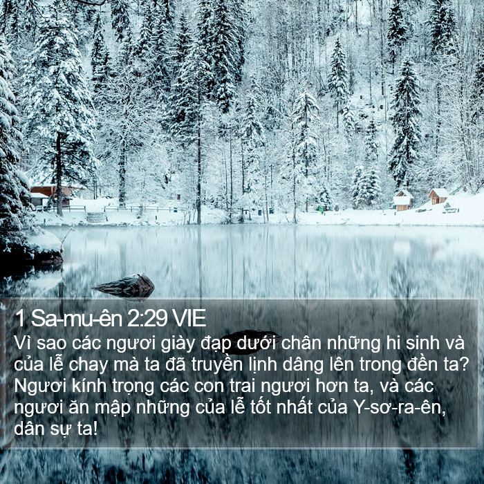 1 Sa-mu-ên 2:29 VIE Bible Study