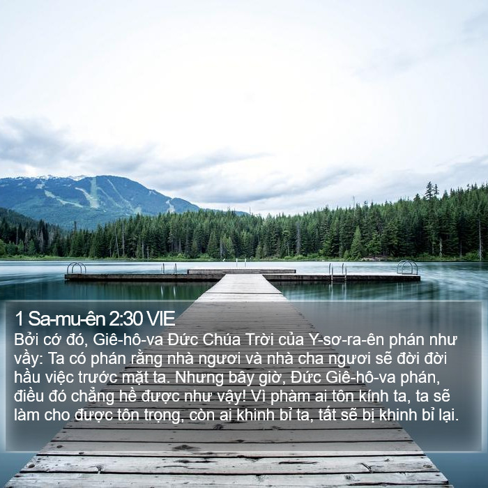 1 Sa-mu-ên 2:30 VIE Bible Study