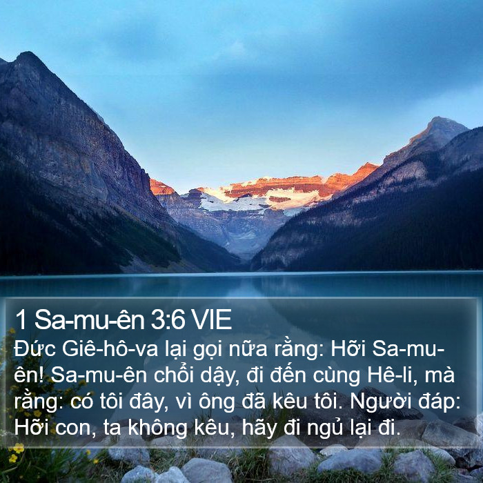 1 Sa-mu-ên 3:6 VIE Bible Study