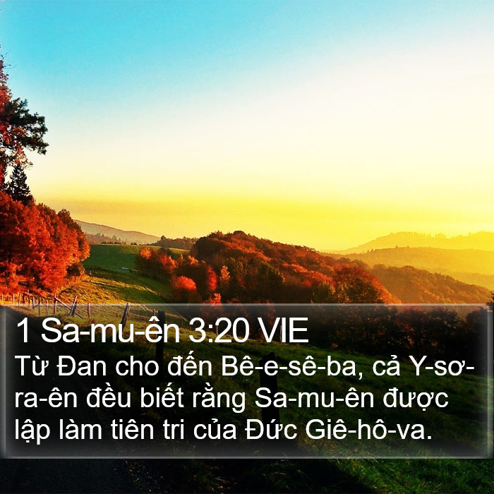 1 Sa-mu-ên 3:20 VIE Bible Study