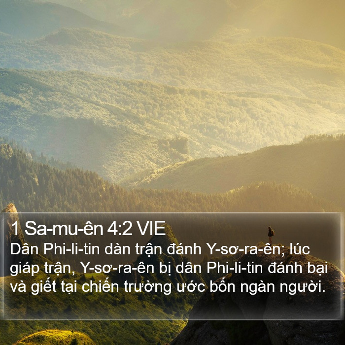 1 Sa-mu-ên 4:2 VIE Bible Study