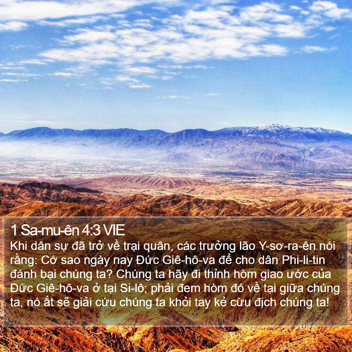 1 Sa-mu-ên 4:3 VIE Bible Study