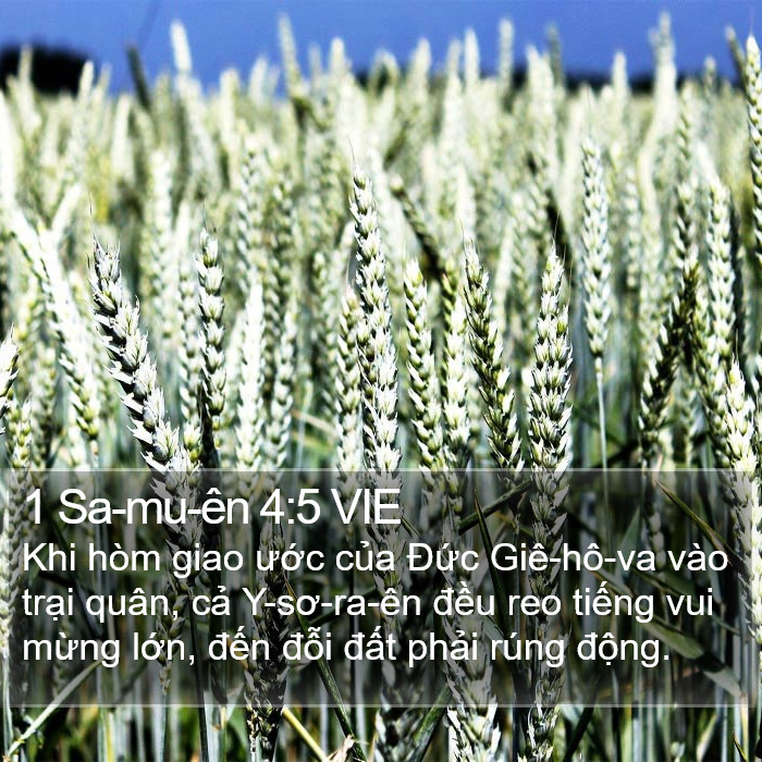 1 Sa-mu-ên 4:5 VIE Bible Study