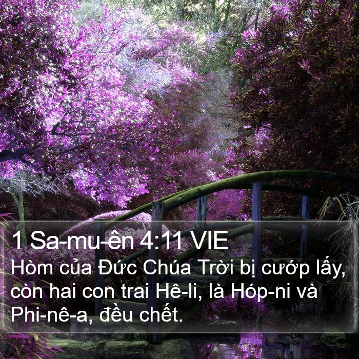 1 Sa-mu-ên 4:11 VIE Bible Study