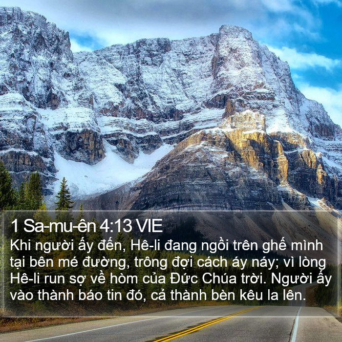 1 Sa-mu-ên 4:13 VIE Bible Study