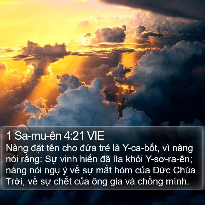 1 Sa-mu-ên 4:21 VIE Bible Study