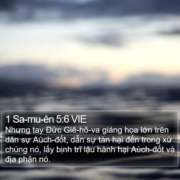 1 Sa-mu-ên 5:6 VIE Bible Study