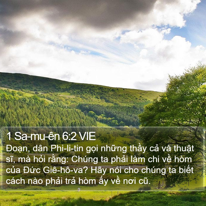 1 Sa-mu-ên 6:2 VIE Bible Study