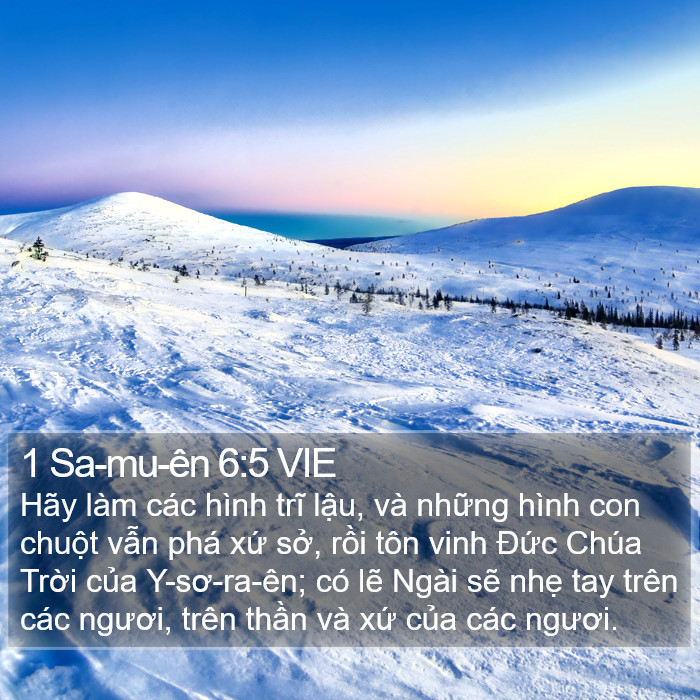 1 Sa-mu-ên 6:5 VIE Bible Study