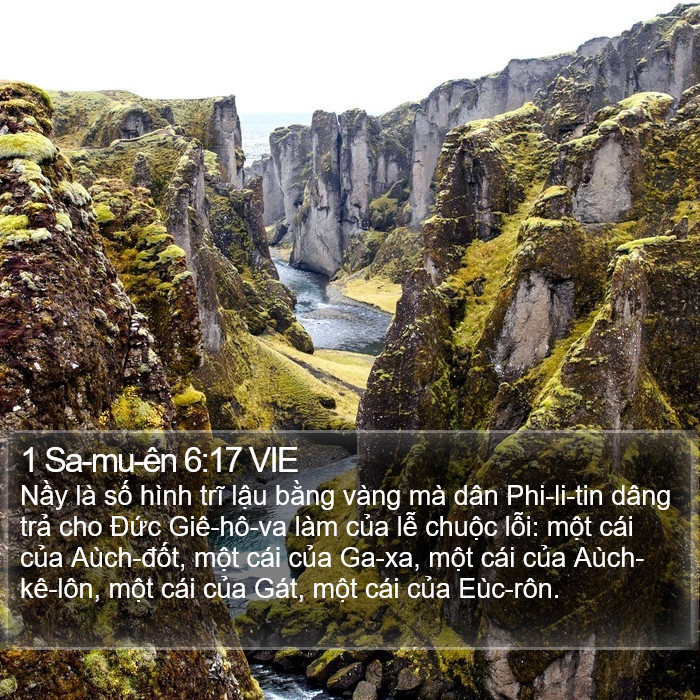 1 Sa-mu-ên 6:17 VIE Bible Study