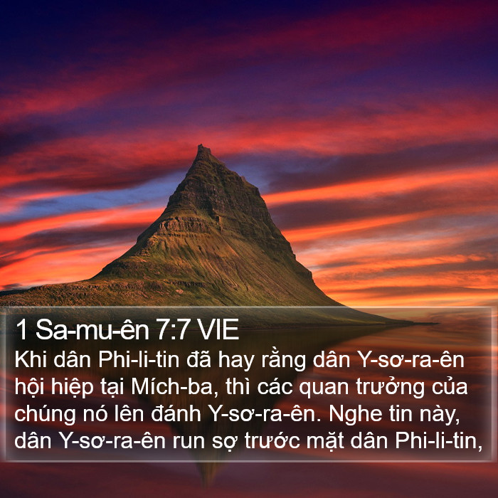 1 Sa-mu-ên 7:7 VIE Bible Study
