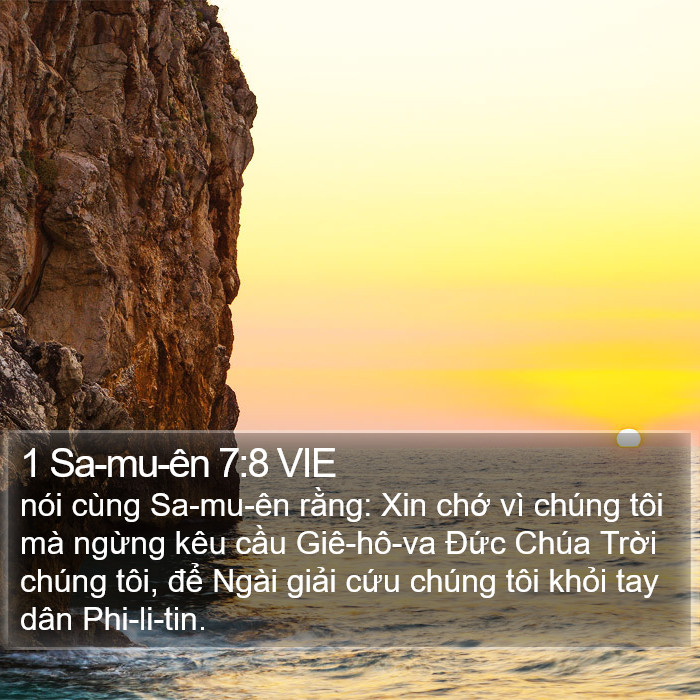1 Sa-mu-ên 7:8 VIE Bible Study