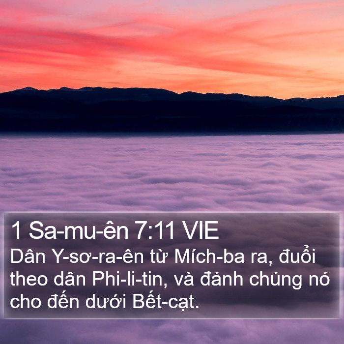 1 Sa-mu-ên 7:11 VIE Bible Study