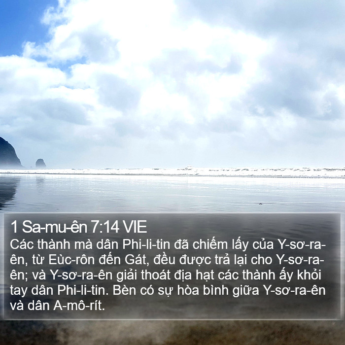 1 Sa-mu-ên 7:14 VIE Bible Study