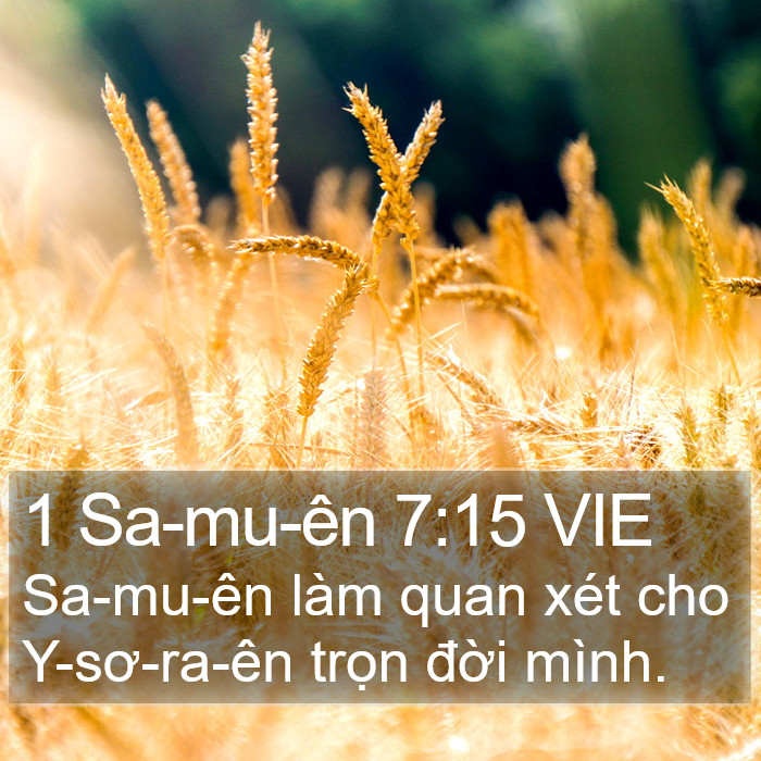 1 Sa-mu-ên 7:15 VIE Bible Study