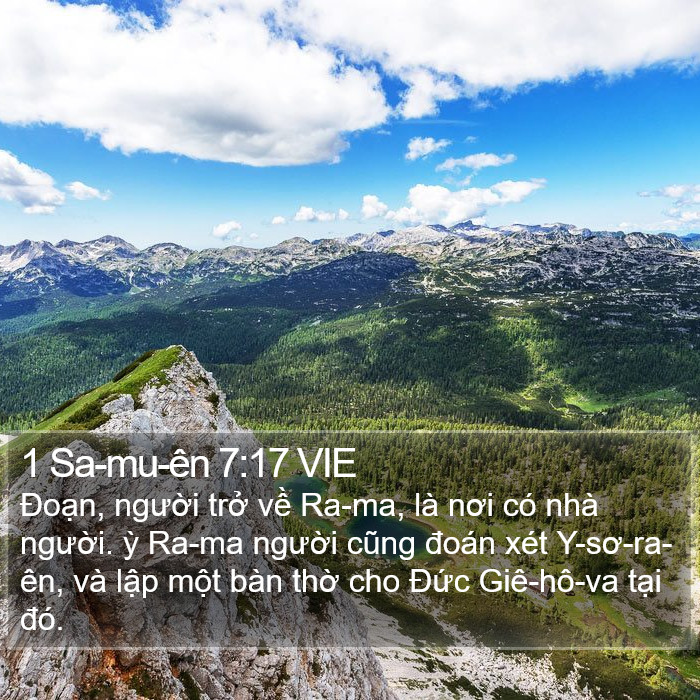 1 Sa-mu-ên 7:17 VIE Bible Study