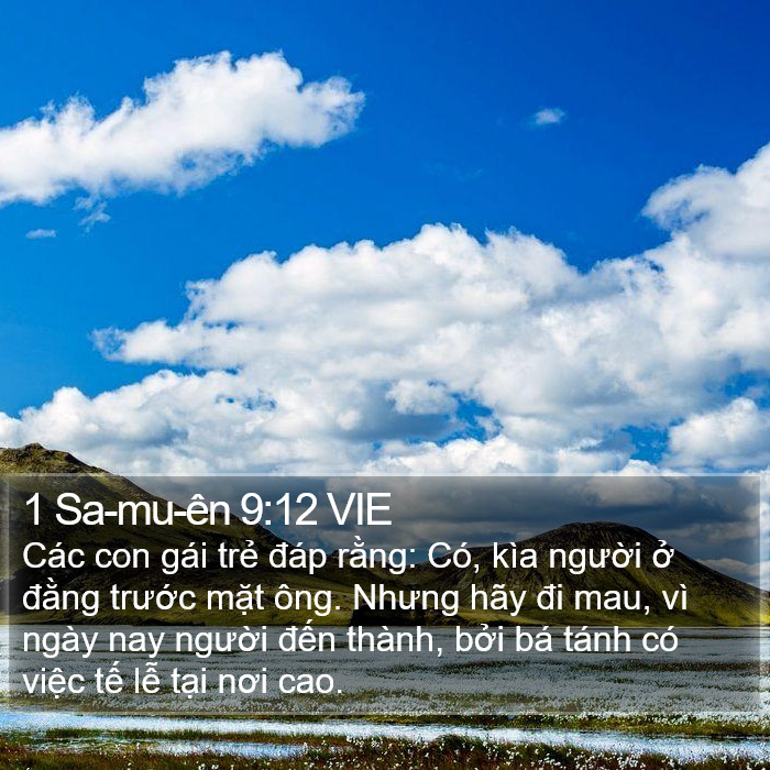 1 Sa-mu-ên 9:12 VIE Bible Study