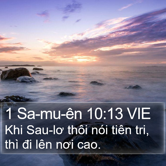 1 Sa-mu-ên 10:13 VIE Bible Study