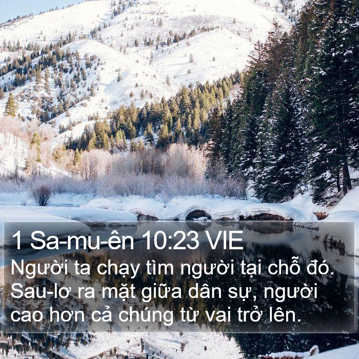 1 Sa-mu-ên 10:23 VIE Bible Study