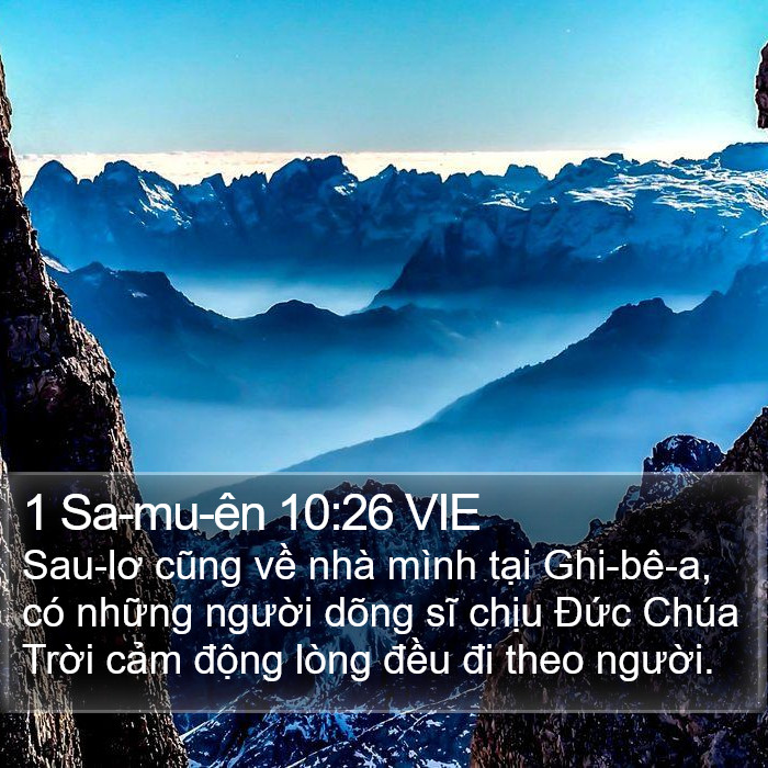 1 Sa-mu-ên 10:26 VIE Bible Study