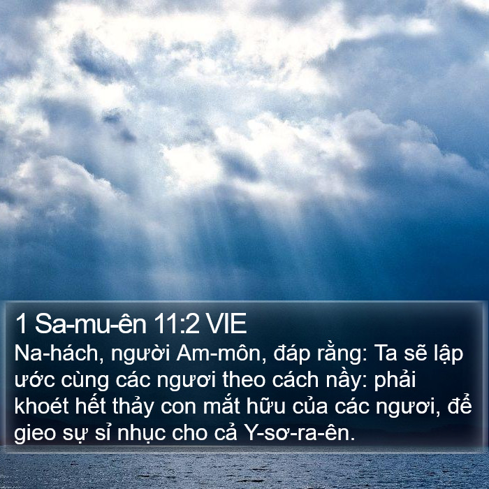 1 Sa-mu-ên 11:2 VIE Bible Study