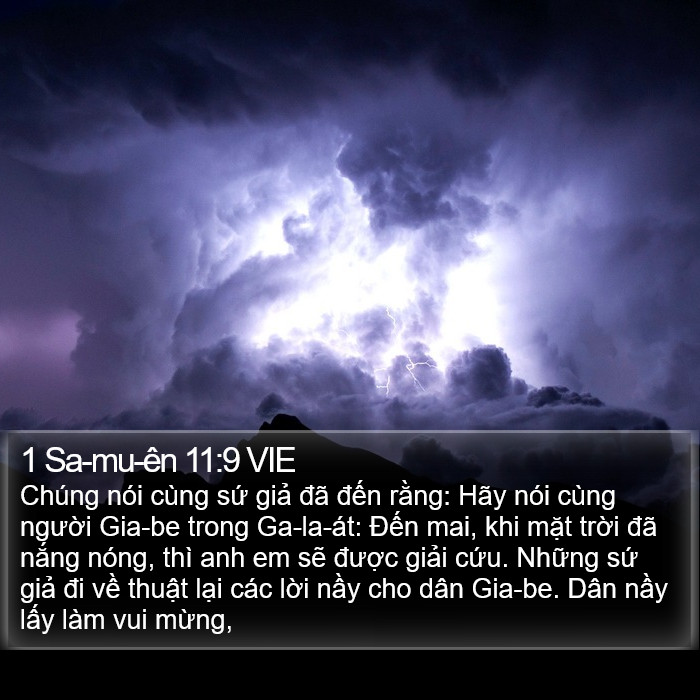 1 Sa-mu-ên 11:9 VIE Bible Study