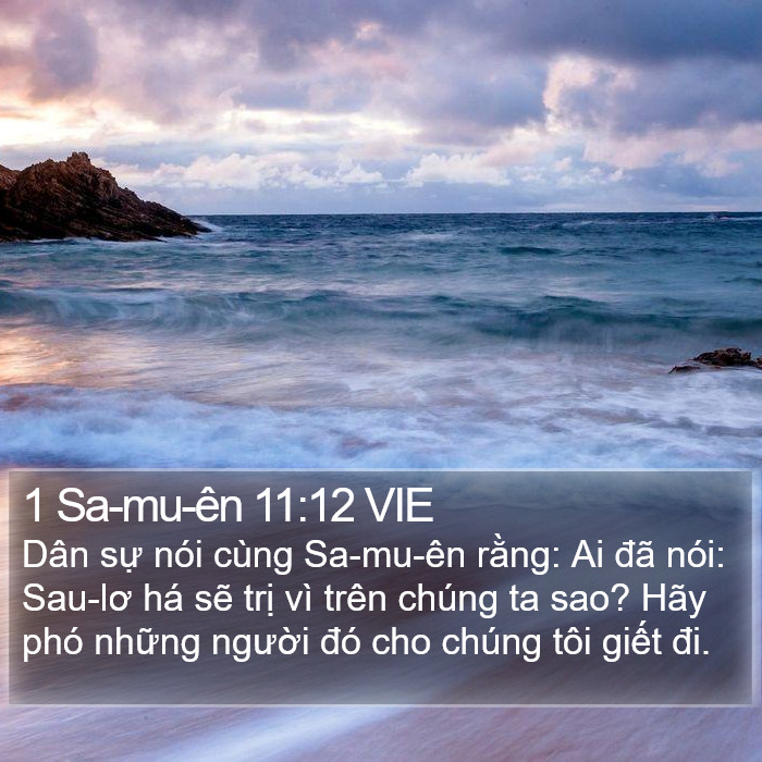 1 Sa-mu-ên 11:12 VIE Bible Study