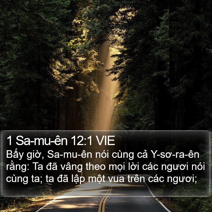 1 Sa-mu-ên 12:1 VIE Bible Study