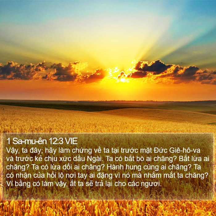 1 Sa-mu-ên 12:3 VIE Bible Study