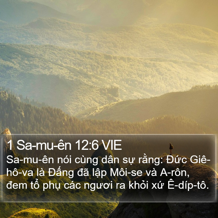1 Sa-mu-ên 12:6 VIE Bible Study