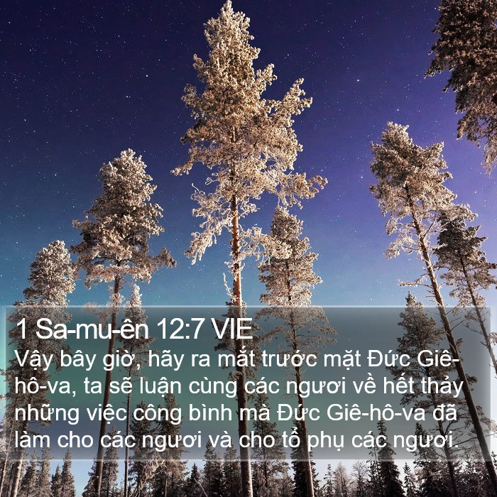 1 Sa-mu-ên 12:7 VIE Bible Study