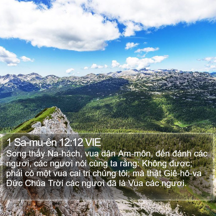 1 Sa-mu-ên 12:12 VIE Bible Study