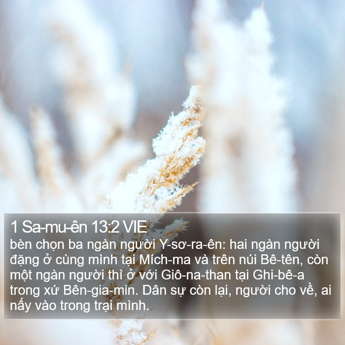 1 Sa-mu-ên 13:2 VIE Bible Study