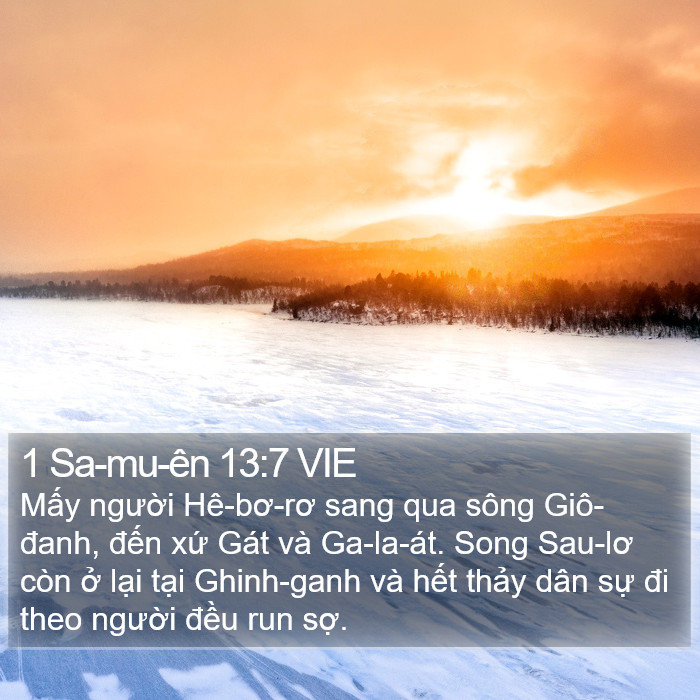 1 Sa-mu-ên 13:7 VIE Bible Study