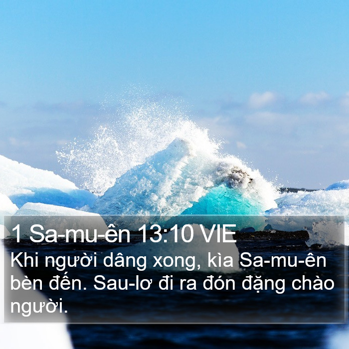 1 Sa-mu-ên 13:10 VIE Bible Study