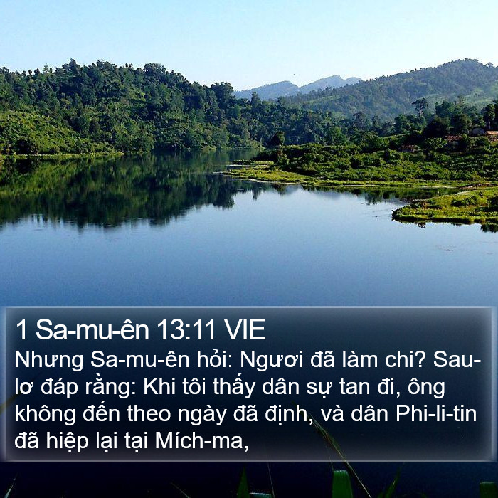 1 Sa-mu-ên 13:11 VIE Bible Study