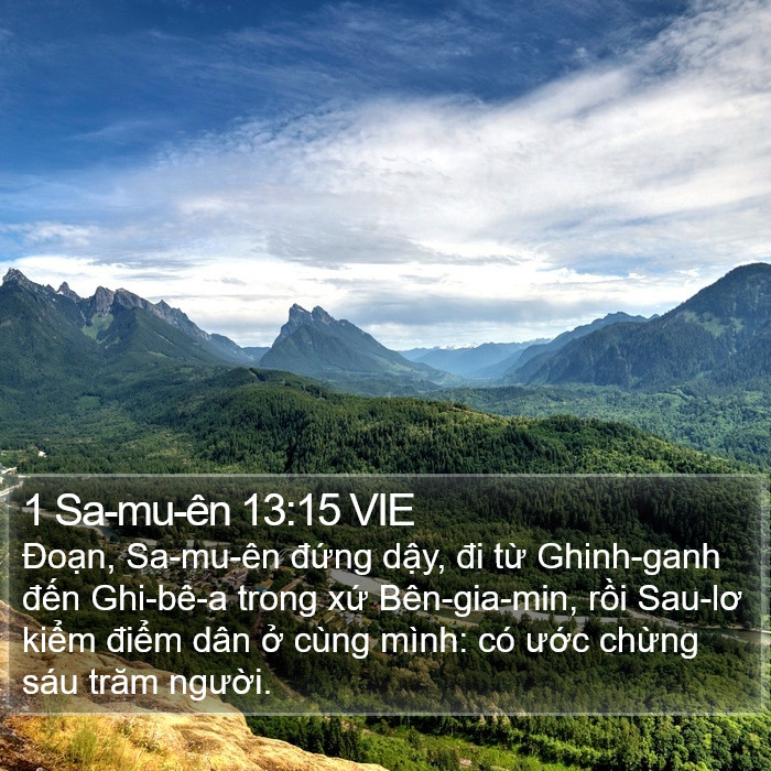 1 Sa-mu-ên 13:15 VIE Bible Study