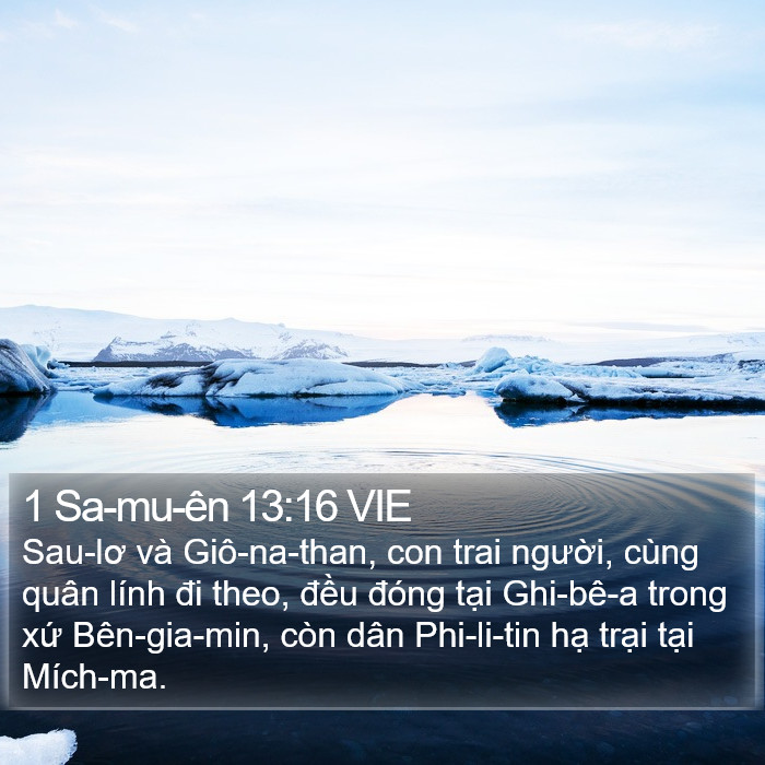 1 Sa-mu-ên 13:16 VIE Bible Study