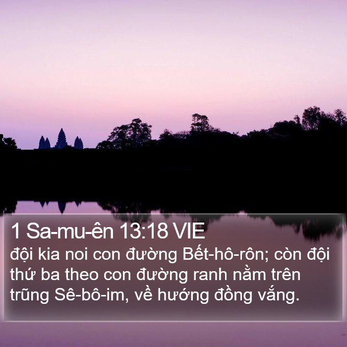 1 Sa-mu-ên 13:18 VIE Bible Study