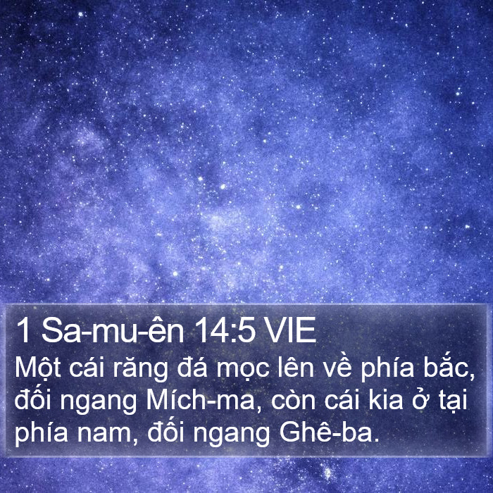 1 Sa-mu-ên 14:5 VIE Bible Study