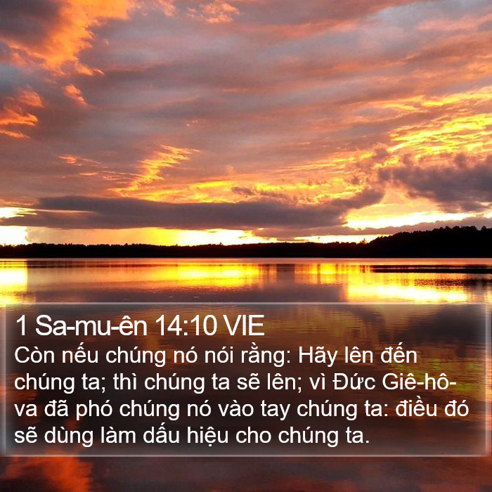 1 Sa-mu-ên 14:10 VIE Bible Study